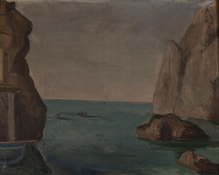 Pompeo Borra, ‘Capri, il Golfo delle Sirene, (Faraglioni-Napoli)’, 1936