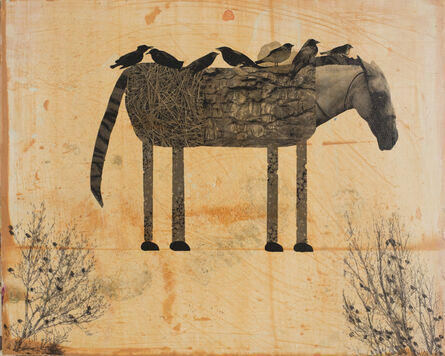 Holly Roberts, ‘Horse with Birds Resting’, 2019