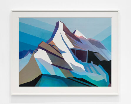 Douglas Coupland, ‘Harris Holofoil Mountain Sketch’, 2022