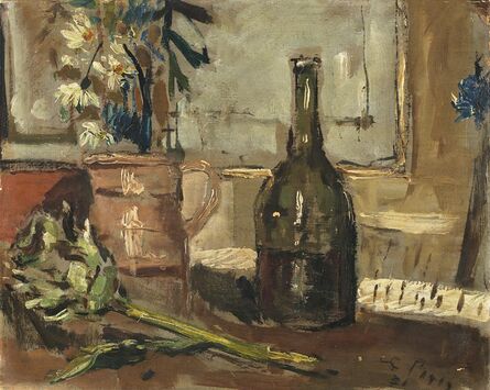 Filippo De Pisis, ‘Natura morta con bottiglia e carciofo’, 1931