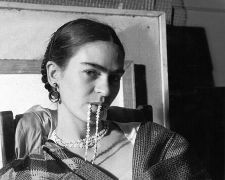 Lucienne Bloch, ‘Frida Biting Her Necklace ’, 1933
