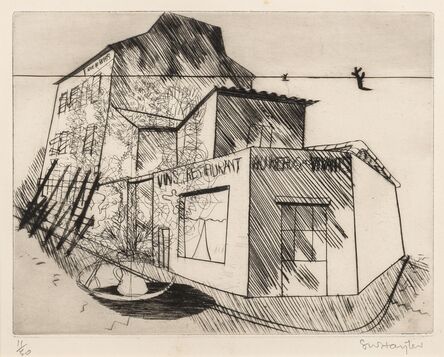 Stanley William Hayter, ‘Rue de La Villette, from 'Paysages Urbains' (Black & Moorhead 35)’, 1930