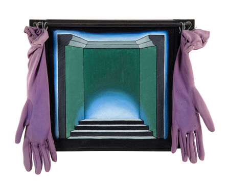 Roger Brown, ‘Untitled (Stepped Stage with Velvet Glove Curtains)’, c. 1970