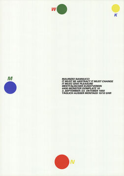 Maurizio Nanucci, ‘It Must be Abstract’, 1988