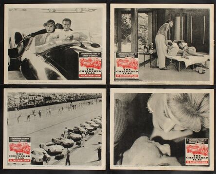 Anon, ‘CHECKERED FLAG 7 Lobby Cards '63 smash-up car racing, a thrill-a-minute screen explosion!’, 1963