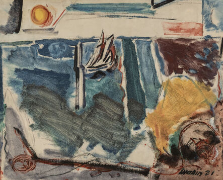 John Marin (1870-1953), ‘Sailboat, Sea and Sun’, 1921