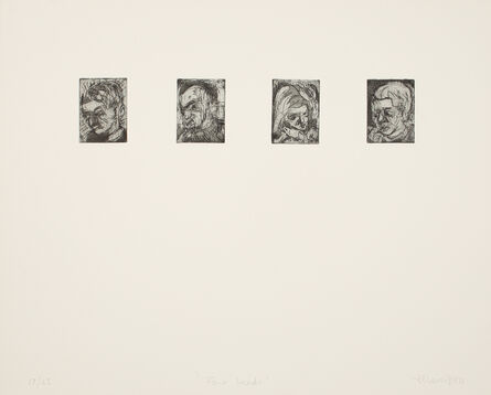 Leon Kossoff, ‘Four Heads’, 1984