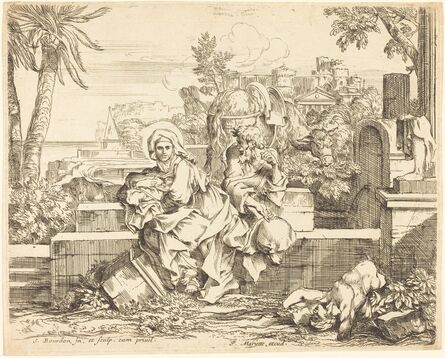 Sébastien Bourdon, ‘Rest on the Flight into Egypt’, ca. 1650