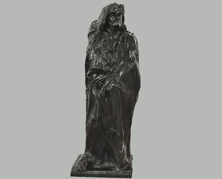 Auguste Rodin, ‘Balzac, estudio cubierto con capucha y pechera de encaje | Balzac, Study with Drappery, Hood, and Lace Jabot ’, 1897
