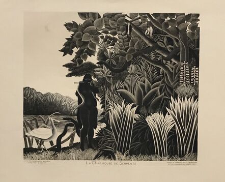 Henri Rousseau, ‘La Charmeuse de Serpents (Black and White)’, ca. 1950