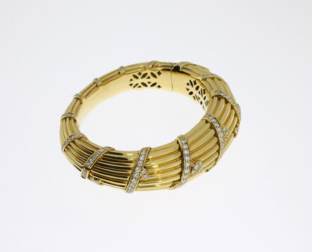 Cartier, ‘Diamond Gold Bangle Bracelet’, 1994