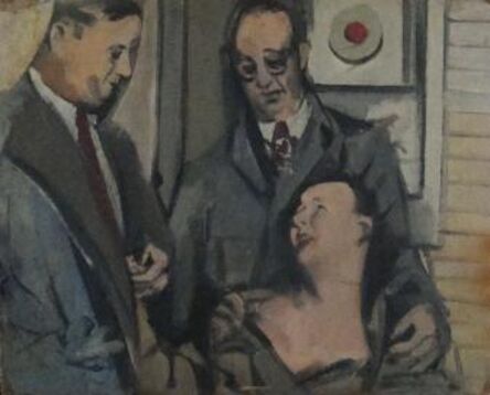 Elaine de Kooning, ‘An Opening Egan Gallery (Portrait of Betsy Egan)’, 1948-1952