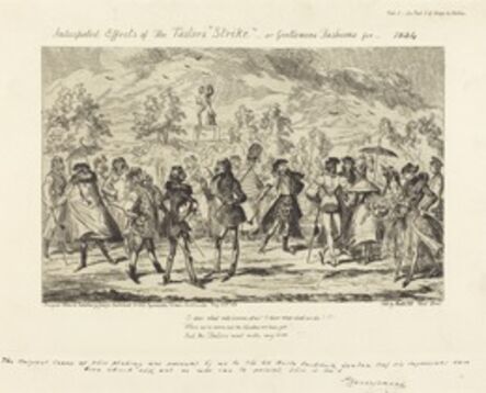 George Cruikshank, ‘Anticipated Effects of the Tailors' "Strike"’, 1834