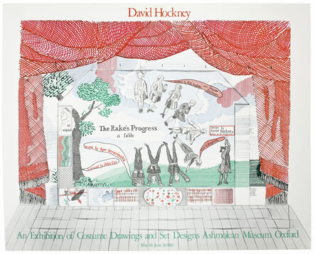 David Hockney, ‘Ashmolean Museum 1981 (Curtain for The Rake’s Progress Epilogue 1974-75)’, 1981