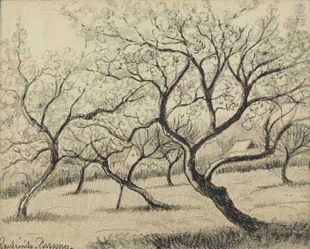 Paul-Émile Pissarro, ‘Arbres dans un Champ (Trees in a field)’