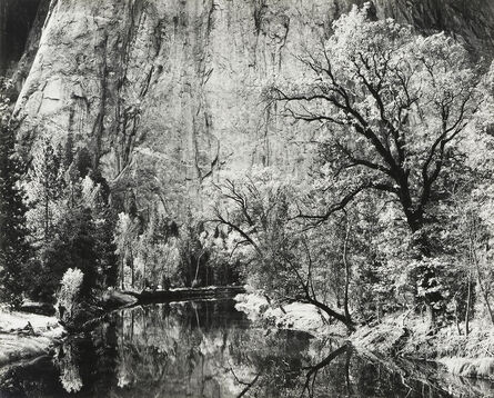 Ansel Adams, ‘Merced River, Cliffs, Autumn, Yosemite Valley’, 1939