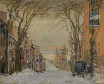 Arthur Clifton Goodwin, ‘Mount Vernon Street To Charles - Winter’, ca. 1915