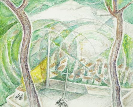 Marie Vorobieff Marevna, ‘Two trees on a hilltop’
