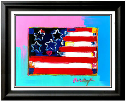 Peter Max, ‘Flag with Heart’, 20th Century