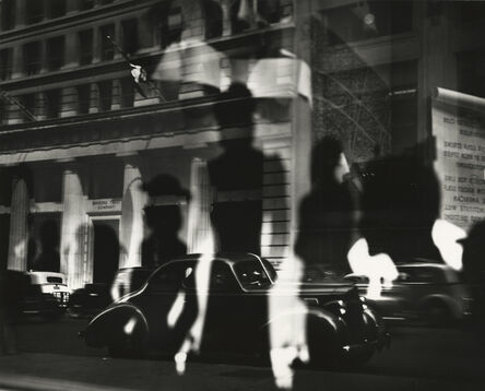 Lisette Model, ‘Reflections, Rockefeller Center,  New York’, ca. 1945