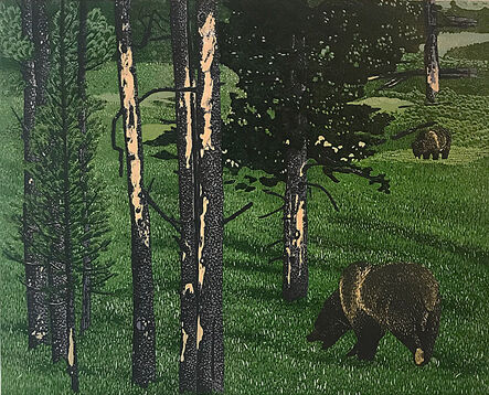 Andrea Rich, ‘Grizzlies Foraging’, 2013