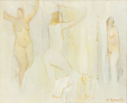 Mikhail Turovsky, ‘Three Standing Nudes in White’, ca. 2016