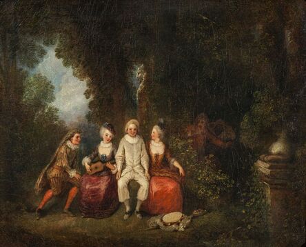 After Jean-Antoine Watteau, ‘Pierrot content’