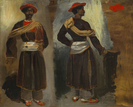 Eugène Delacroix, ‘Two Studies of a Standing Indian from Calcutta’, ca. 1823/1824