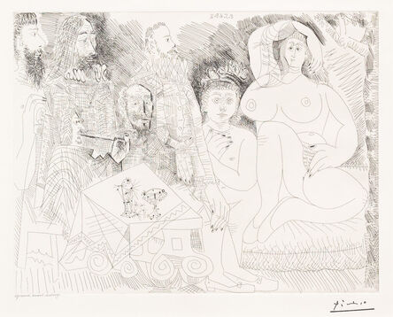 Pablo Picasso, ‘Autour de La Celestine: Collation au Jardin avec Jeune Bacchus Gras, from the 347 Series’, 1968