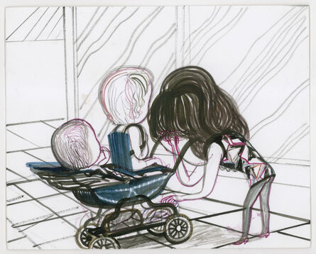 Emma Talbot, ‘Diana in the Dark Bending over the Pram’, 2011