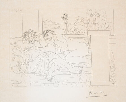 Pablo Picasso, ‘Le Repos du Sculpteur IV, from La Suite Vollard (Bloch 174)’, 1933