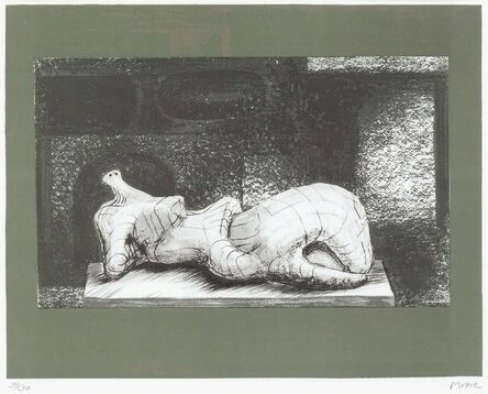 Henry Moore, ‘RECLINING FIGURE ON ARCHITECTURAL BACKGROUND I (C. 454)’, 1977