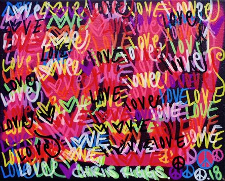 CHRIS RIGGS, ‘Love Canvas 1’, 2018