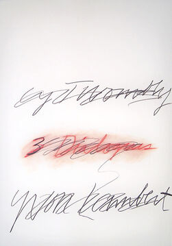 Cy Twombly, ‘Three Dialogues’, 1977