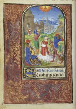 Lievan van Lathem, ‘The Stoning of Saint Stephen’, 1469