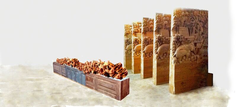 Sudarshan Shetty, ‘Path to Water’, 2013, Installation, Terracotta objects, Gallery Ske
