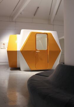 Fondation Vasarely - " Parallélisme géométrique", installation view