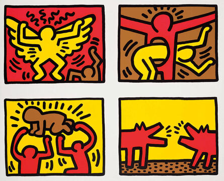 Keith Haring, ‘Untitled, 1989, Pop Shop Quad IV’, 1997