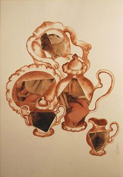 Mahjabeen Mazumdar, ‘Bright Mixed Media in brown & black, Interior decoration by Indian Contemporary Artist Mahjabeen Mazumdar’, 2000-2015