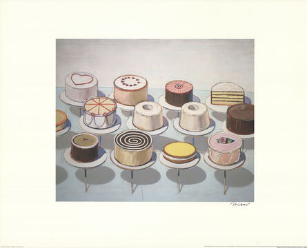 Wayne Thiebaud, ‘Cakes’, 2008