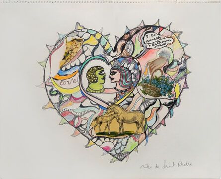 Niki de Saint Phalle, ‘Collage - Love’, 2001