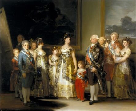 Francisco de Goya, ‘King Charles IV (1748-1819) of Spain and his Family, Queen Louisa (1751-1819) and their Children’, 1800
