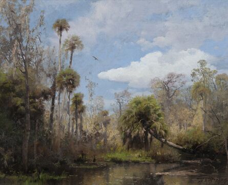 Herman Herzog, ‘Florida Palms’, ca. 1888
