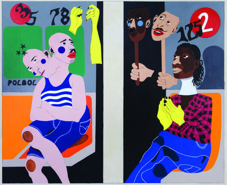 Nina Chanel Abney, ‘Ivy and the Janitor in January’, 2009