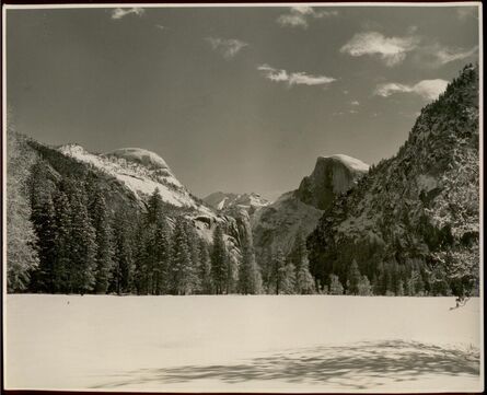 Ansel Adams, ‘Yosemite Valley under Snow, North Dome’, ca. 1930
