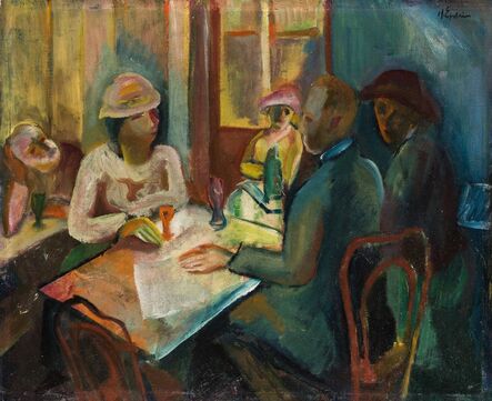 Henri Epstein, ‘Scène de café’, circa 1918