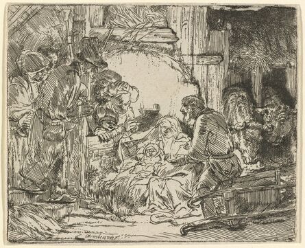 Rembrandt van Rijn, ‘The Adoration of the Shepherds: with the Lamp’, ca. 1654