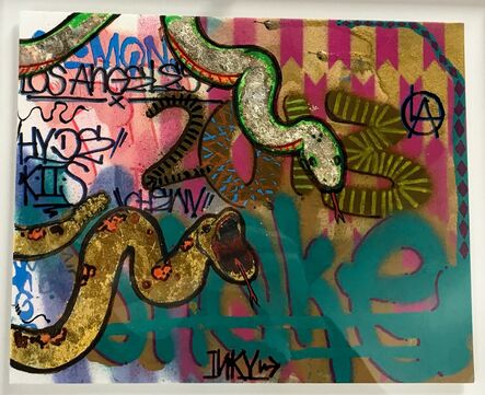Gajin Fujita, ‘2013 Year of the Snake (Santa Monica Museum of Art 2013 Incognito Benefit Auction Drawing)’, 2013