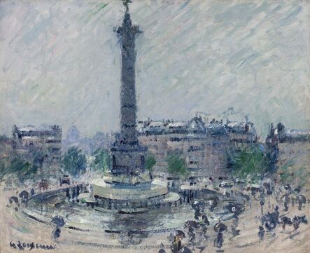 Gustave Loiseau, ‘Place de la Bastille’, ca. 1922