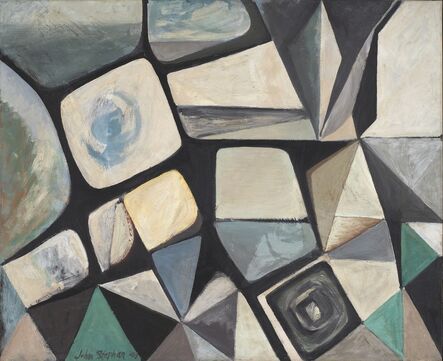 John Stephan, ‘The Pyramid Confronts the Sea’, 1949